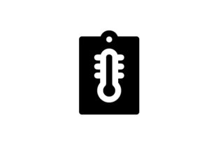 A Clean Thermometer Icon for Modern Embroidery Projects