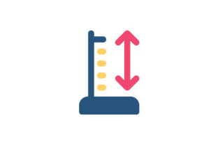 A Design Review of the Measure Height Flat Icon