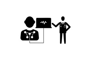 Medical Checkup Icon: A Designer's Take for Embroidered Projects