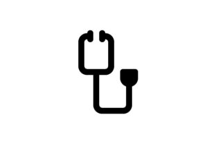 Stethoscope Glyph Icon: A Review for Embroidery Project Use