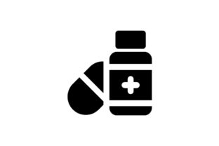 The Pill Glyph Icon: A Medical Symbol for Thoughtful Embroidery